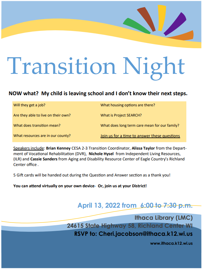 Transition Night with the Richland County and Community on Transition (CCoT)