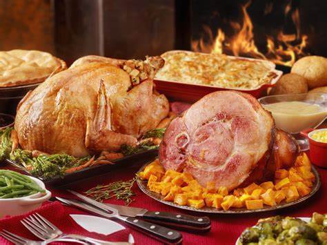 Choice of Turkey Supreme or Baked Ham holiday meal
