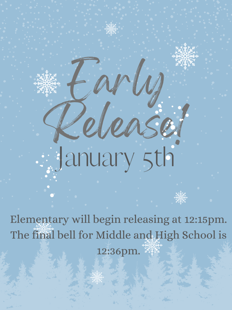 Early Release on January 5th