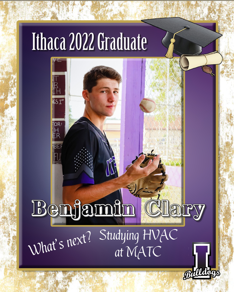 Benjamin Clary, Ithaca High School Class of 2022