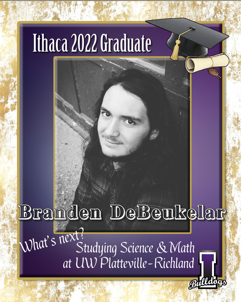 Branden DeBeukelar, Ithaca High School Class of 2022