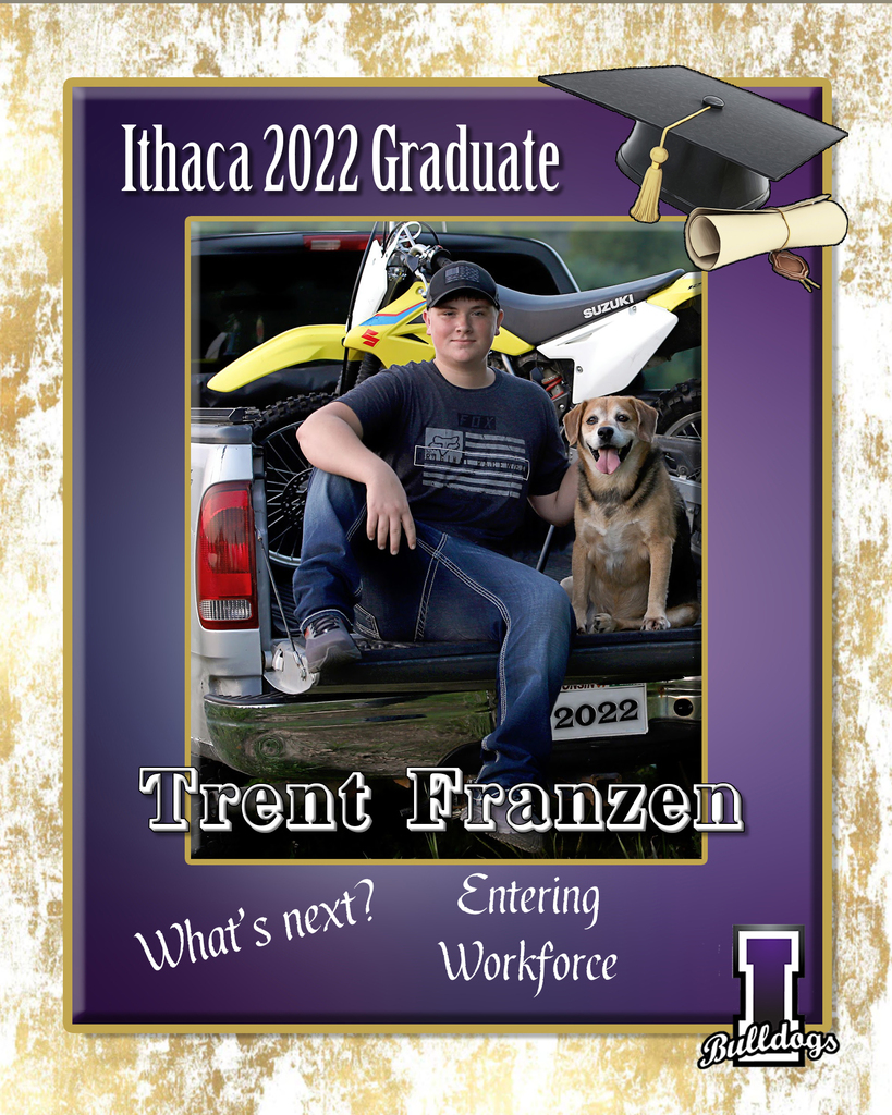 Trent Franzen, Ithaca High School Class of 2022