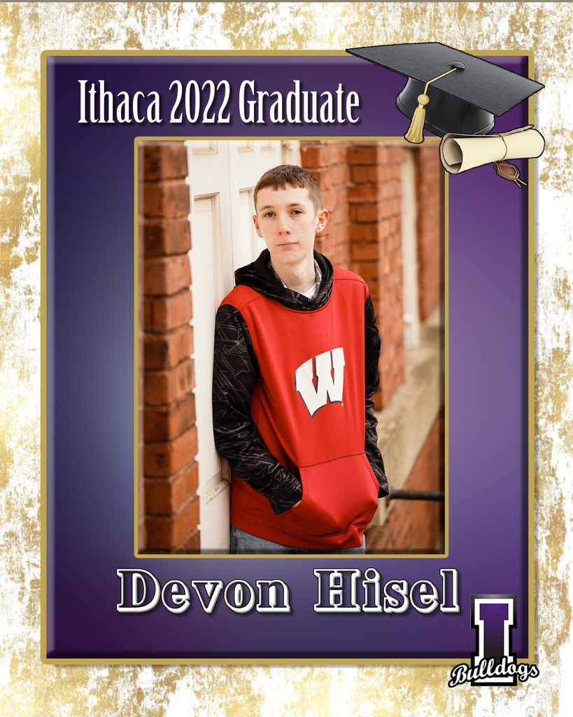 Devon Hisel, Ithaca High School Class of 2022