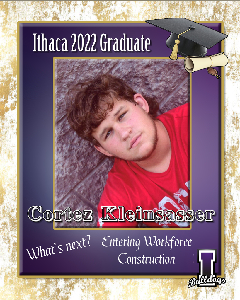 Cortez Kleinsasser, Ithaca High School Class of 2022