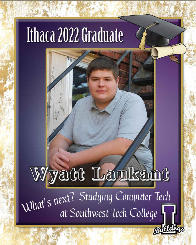 Wyatt Laukant, Ithaca High School Class of 2022