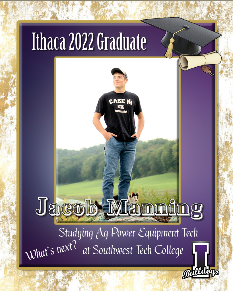 Jacob Manning, Ithaca High School Class of 2022