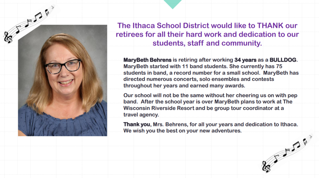 Mary Beth Behrens, band director, is retiring