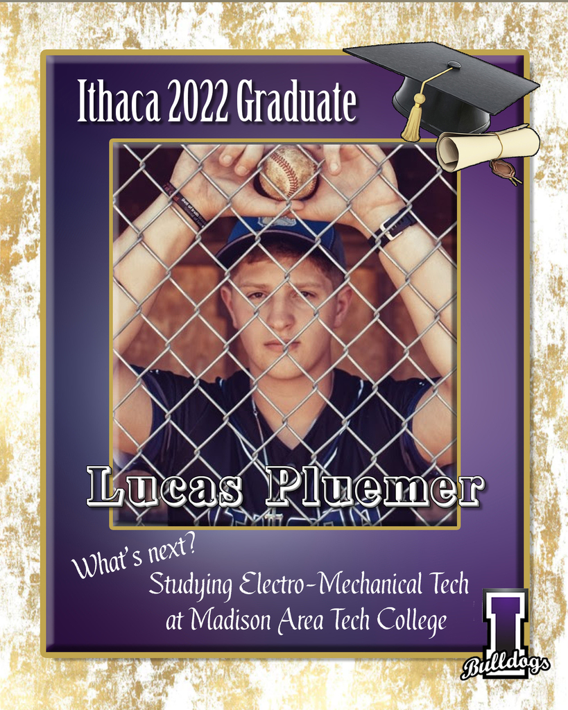Lucas Pluemer, Ithaca High School Class of 2022