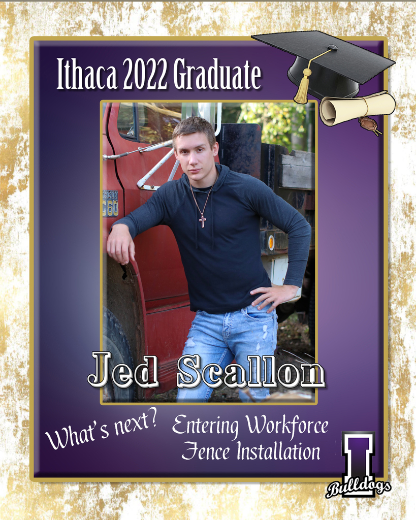 Jed Scallon, Ithaca High School Class of 2022