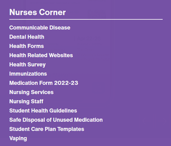 Nurses corner