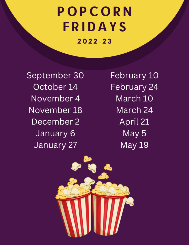 PTSO Popcorn Fridays! 2022-23
