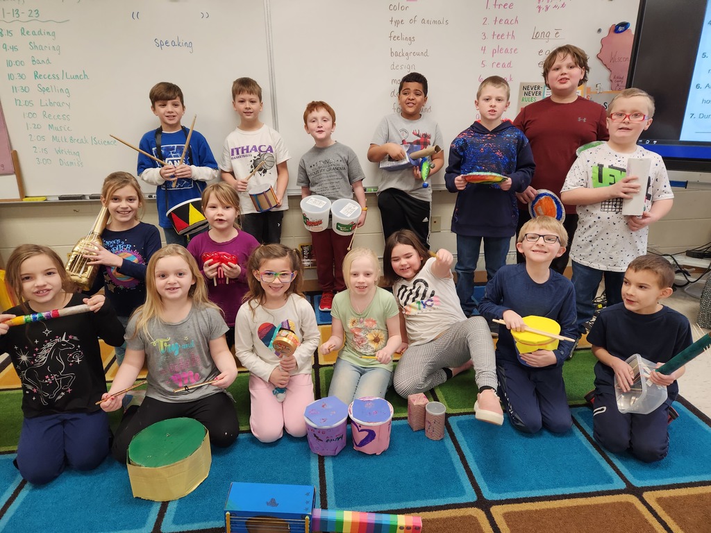 2nd Grade created their own instruments!