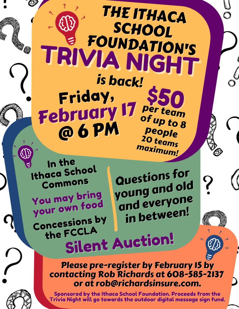 Ithaca School Foundation's Trivia Night 2023!
