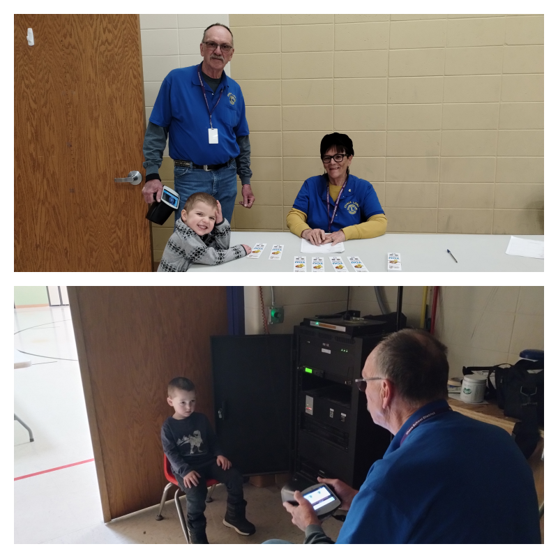 Ithaca Lions assist with vision screening during preschool screening